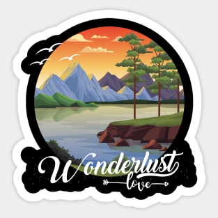 Sunrise Wanderlust love Explore the world travel lover summer design holidays vacation Sticker